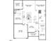 Detailed floor plan showcasing layout with kitchen, bedrooms, living spaces, and outdoor screened porch at 704 Long Lake Dr, Fuquay Varina, NC 27526