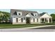 A beautifully rendered home exterior features a front porch, large windows, and elegant architectural details at 705 Holstein Dairy Way, Wake Forest, NC 27587