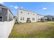 Large backyard with lush green grass, perfect for entertaining or relaxing outside at 712 Emmer St, Rolesville, NC 27571