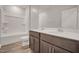 Bathroom with double sink vanity at 712 Emmer St, Rolesville, NC 27571