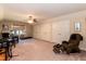 Large bonus room with plush carpet and multiple closets provides storage solutions at 7660 Channery Way, Raleigh, NC 27616