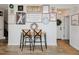 Dining area with table, chairs, and a decor-filled wall at 808 Trinity Park Dr, Wake Forest, NC 27587