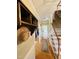 Entryway hallway with hardwood floors and staircase view at 8517 Falkirk Ridge Ct, Wake Forest, NC 27587