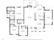 Detailed floor plan showcasing the layout of the home, including the kitchen and primary suite at 901 N Taylor St, Wake Forest, NC 27587