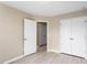 Bedroom featuring a closet with double doors at 1027 Myers Point Dr, Morrisville, NC 27560