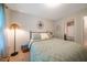 Comfortable bedroom features a queen bed and unique decor at 1101 Compass Dr, Durham, NC 27713