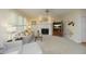 Cozy living room with fireplace, comfortable seating, and natural light at 1605 Heritage Club Ave, Wake Forest, NC 27587
