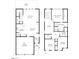 Detailed floor plan showcasing layout with dimensions of the house at 1904 Birdhouse Ln, Wake Forest, NC 27587
