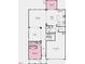 Layout of the first floor with a gathering room, kitchen, dining area, and garage at 204 Seagraves Creek Ln, Holly Springs, NC 27540