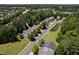 Home with a view of the surrounding community with lush landscaping and well-maintained streetscapes at 205 Hammond Wood Pl, Morrisville, NC 27560