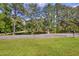 Scenic view of the community pond surrounded by mature trees at 207 Mcleod Dr, Sanford, NC 27330