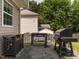 Outdoor grill station with countertop and stainless steel grill at 2605 Mcdougall Dr, Burlington, NC 27217