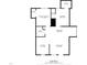 Layout of first floor featuring kitchen, living room, and primary bedroom at 312 Green St, Sanford, NC 27330