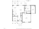 Layout of first floor: kitchen, Gathering room, dining area, office, two garages, bedroom, porch, screened porch and deck at 386 The Parks Dr, Pittsboro, NC 27312