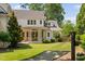 Spacious backyard with a covered porch and a hammock at 4404 Yadkin Dr, Raleigh, NC 27609