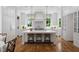 Gourmet kitchen with a large island, pendant lights, and hardwood floors at 4404 Yadkin Dr, Raleigh, NC 27609