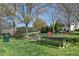 Community park includes picnic tables, a barbecue, and playground equipment at 4725 Parr Vista Ct, Raleigh, NC 27612