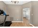 A bonus room can be used as an exercise room with luxury vinyl plank floors at 4725 Parr Vista Ct, Raleigh, NC 27612