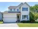 Charming two-story home with a well-maintained lawn, attached garage, and inviting curb appeal at 4725 Parr Vista Ct, Raleigh, NC 27612