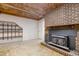 Basement area with exposed ceiling, fireplace, and open space at 4901 Old Elizabeth Rd, Raleigh, NC 27616