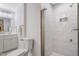 Bright bathroom with walk-in shower, updated vanity, and modern fixtures provides a spa-like experience at 4901 Old Elizabeth Rd, Raleigh, NC 27616