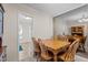Classic dining area featuring wooden furniture, seamlessly connected to other living spaces at 704 Benchmark Dr, Raleigh, NC 27615