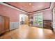 Spacious living room with custom paint and hardwood flooring at 74002 Harvey, Chapel Hill, NC 27517
