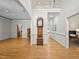 Spacious living room with hardwood floors and a grandfather clock at 74002 Harvey, Chapel Hill, NC 27517