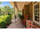 Cozy front porch with rocking chairs, great for relaxing at 74002 Harvey, Chapel Hill, NC 27517