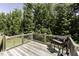 Wooden deck overlooking a lush backyard with a grill at 870 Live Oak Ln, Nashville, NC 27856