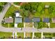 Neighborhood aerial view featuring well-maintained homes, lush greenery, and a peaceful, residential atmosphere at 1007 Ancroft Ave, Durham, NC 27713