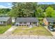 Charming home featuring a well-manicured front yard, red shutters, and ample parking space at 1007 Ancroft Ave, Durham, NC 27713