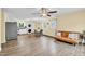 Spacious open floor plan featuring living area, dining space, and modern kitchen at 1007 Ancroft Ave, Durham, NC 27713