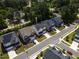 Aerial view showcasing the neighborhood with tree-lined streets and well-maintained homes at 108 Valley View Dr, Chapel Hill, NC 27516