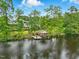 Breathtaking aerial view of the home, dock, and serene lake at 1093 N Lakeside Dr, Smithfield, NC 27577