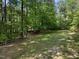 Sprawling, well-maintained backyard with lush greenery and a sturdy wooden fence at 120 Harmony Hill Ln, Cary, NC 27513