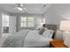 Cozy bedroom with neutral tones, soft bedding, and a view of the outdoors from the window at 120 Harmony Hill Ln, Cary, NC 27513