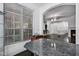 View of the kitchen with a glimpse into the connected living room at 140 Sunstone Dr, Cary, NC 27519