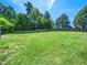 Expansive green backyard with mature trees and a well-maintained lawn at 1719 Willowcrest Rd, Durham, NC 27703
