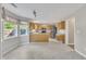 Modern kitchen with stainless steel appliances, wood cabinetry, and a peninsula for casual dining at 2037 Summer Shire Way, Raleigh, NC 27604