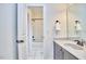 Bathroom with tiled floors, a tub-shower combination, and a vanity at 210 Bennington Pkwy, Durham, NC 27713