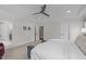 Spacious primary bedroom with multiple doors leading to ensuite at 3913 Orchard Point Ct, Apex, NC 27539