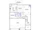 Detailed first-floor plan showing layout of kitchen, dining, Gathering room, guest bedroom, and two-car garage at 40 Accord Dr, Youngsville, NC 27596