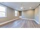 A bonus room featuring recessed lighting, ceiling fan, and built in shelving at 4009 Yates Mill Pond Rd, Raleigh, NC 27606