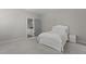 Comfortable bedroom with a plush bed and view of the landing at 5145 Landguard Dr, Raleigh, NC 27613