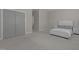 Bedroom with closet and door, featuring soft carpet, a comfortable bed, and matching nightstands for a relaxing retreat at 5145 Landguard Dr, Raleigh, NC 27613