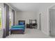 Bedroom featuring large windows, curtains, and a desk at 5145 Landguard Dr, Raleigh, NC 27613