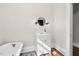 Bright bathroom featuring a modern vanity and white painted walls at 5299 Momeyer Way, Nashville, NC 27856