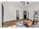 Spacious living room featuring hardwood floors, stylish doors, and a bright atmosphere at 5299 Momeyer Way, Nashville, NC 27856