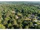 Picturesque aerial view of wooded neighborhood with lush greenery and well-maintained homes at 5812 N Beaver Ln, Raleigh, NC 27604